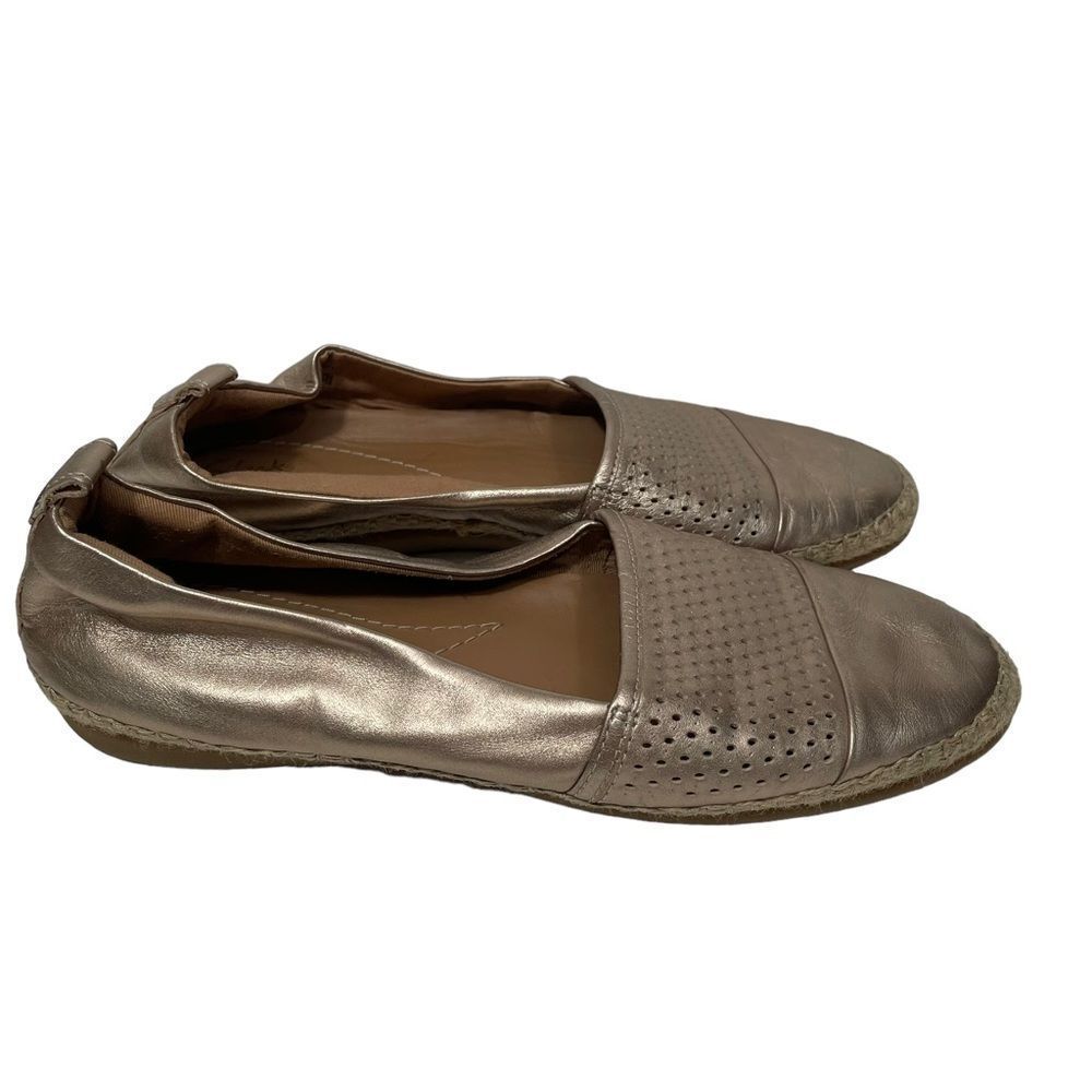 Clarks Rose Gold Metallic Flats